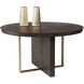 Lars 55 X 29.5 inch Espresso / Antique Brass Dining Table